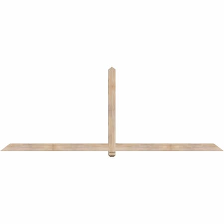 Ekena Millwork Eugene Smooth Timber Gable Bracket, Douglas Fir, 108"W x 40"H x 3 1/2"D x 3 1/2"F, 9/12 Pitch GBW108X40X0404EUG00SDF
